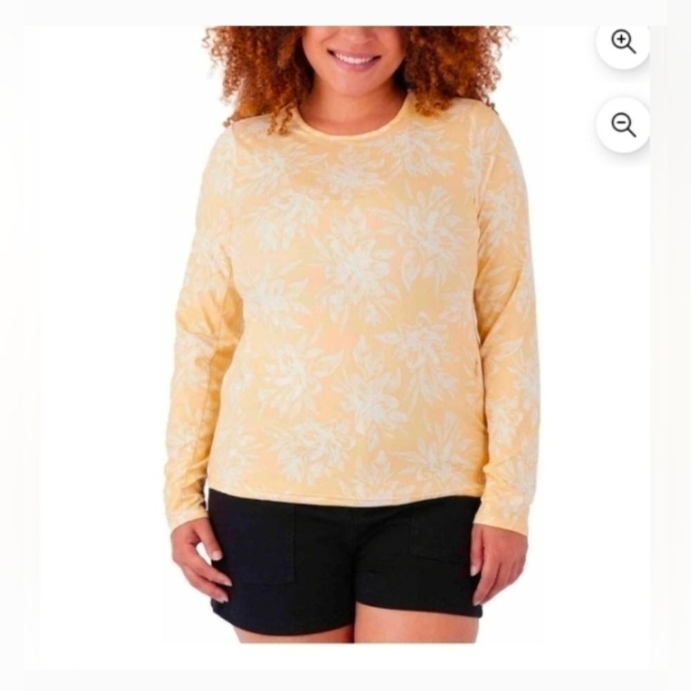 Hang Ten Long Sleeve Ladies' Sun Tee - UPF 50+ Protection D24